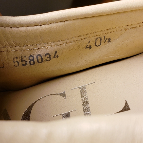 AGL Ballet Leather Cream Flats - Picture 6 of 7